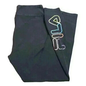 Fila women's cropped leggings, black, size medium